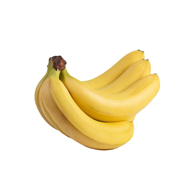 Foto banana isolata su sfondo bianco per il tuo design