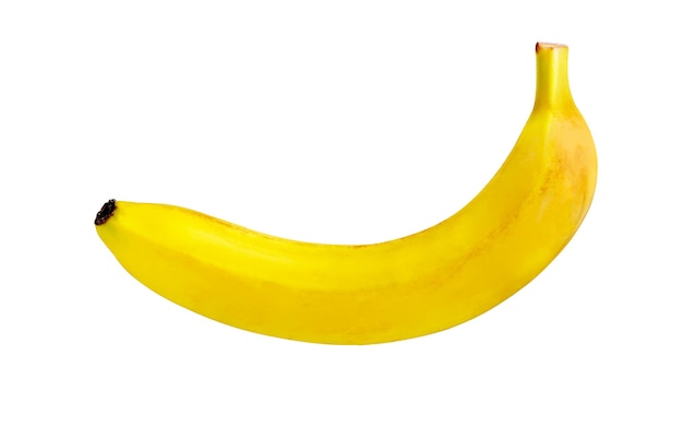 白い表面に分離されたバナナ