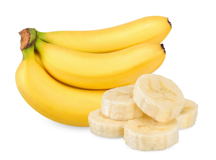 Photo banana isolated on white