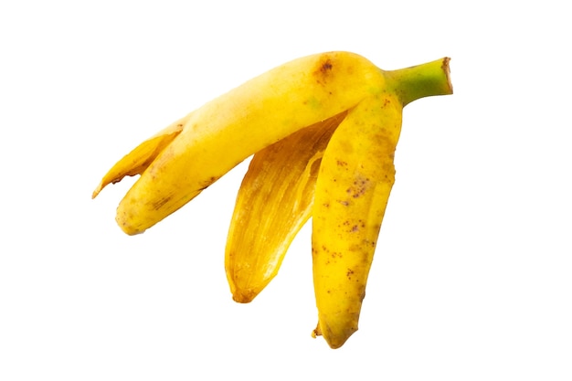 Banana peel in isolated with clipping path.