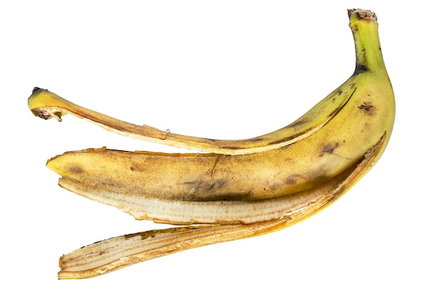 分離されたバナナの皮