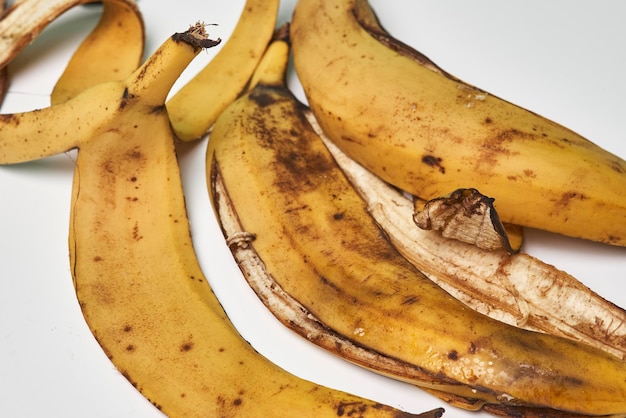 写真 バナナの皮またはバナナの皮