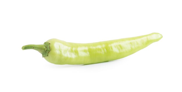 Banana Peppers on White Background