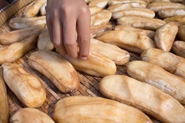 Banana preserved by sundry method,Dried Bananas.