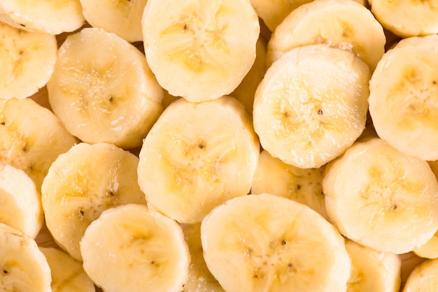 Banana slices background