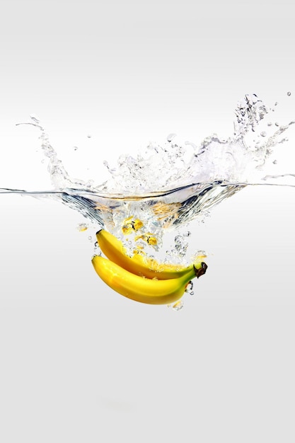 банан в воде