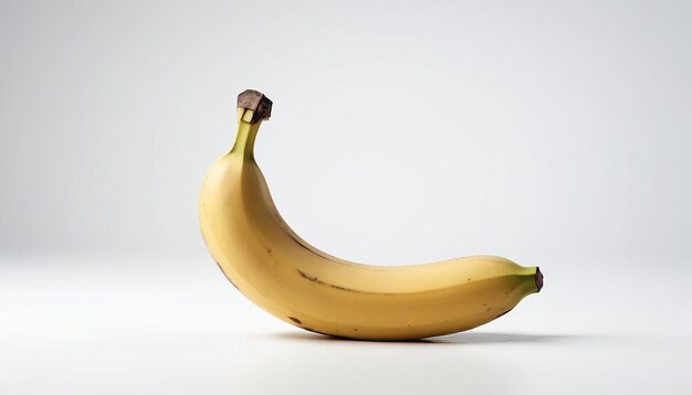 Banana on white background