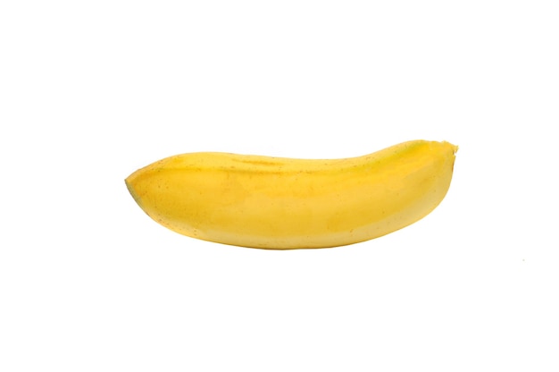 Banana on white background