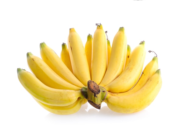 Banana on white background