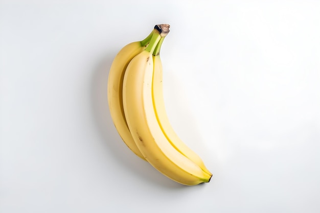 banana on white background