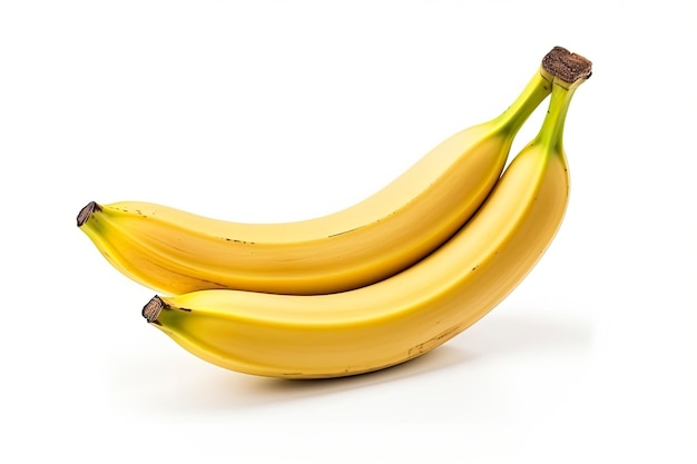 Bananas are isolated on a white background