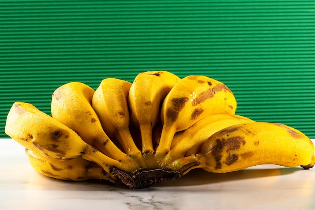 Bananas bunch isolated on white background cutout