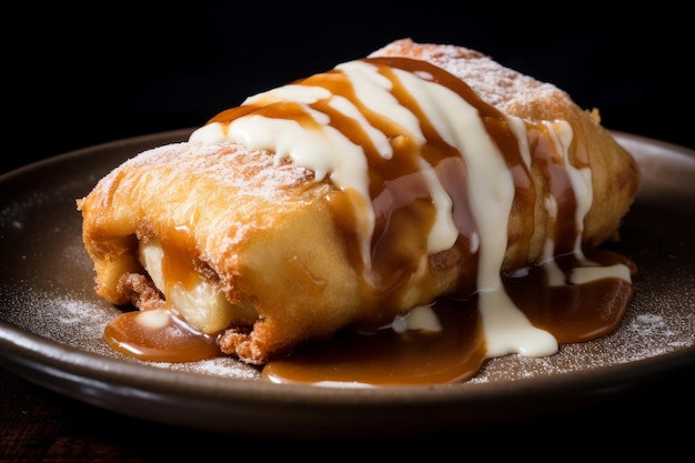 Bananas foster chimichangas mexican desserts Food