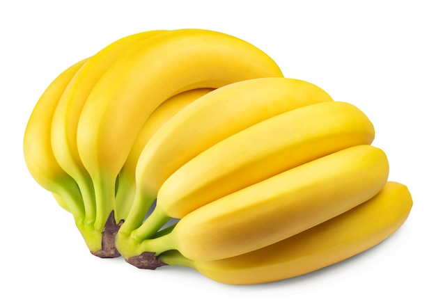 Фото Бананы изолированные куча спелых бананов на белом фоне свежие фрукты