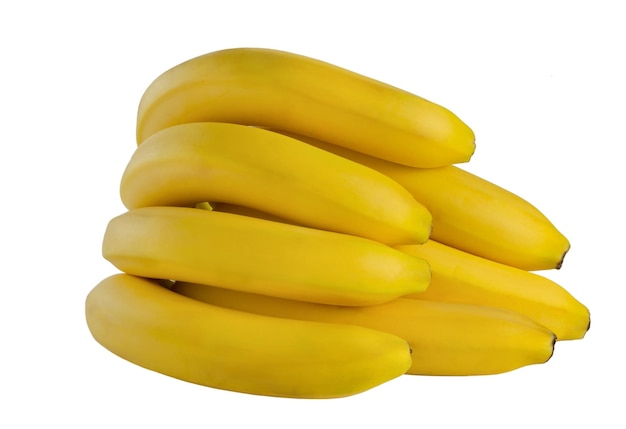 흰 배경에 고립 된 바나나