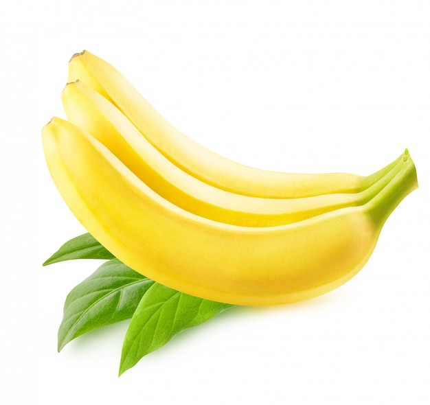 Bananas isolated on white  