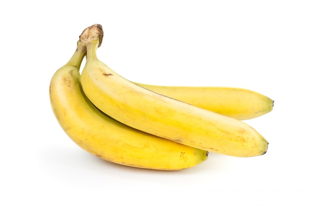 Bananas isolated on white