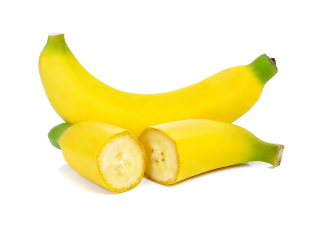 Bananas isolated on white 