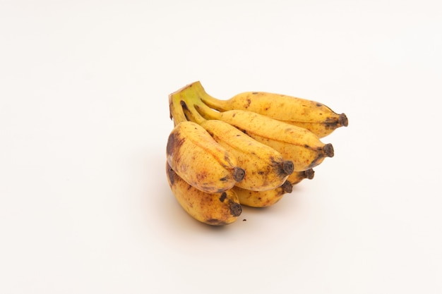 bananas on a white background