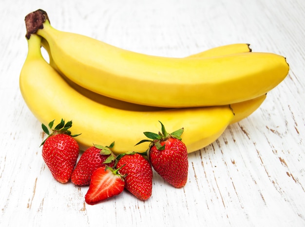 Bananen en aardbeien