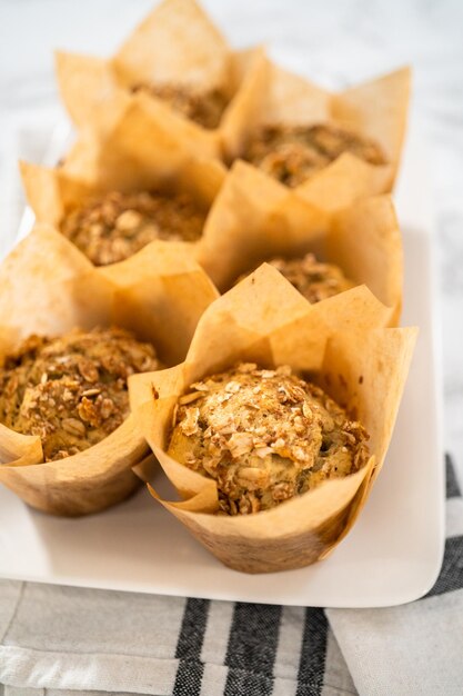 Bananen Havermout Muffins