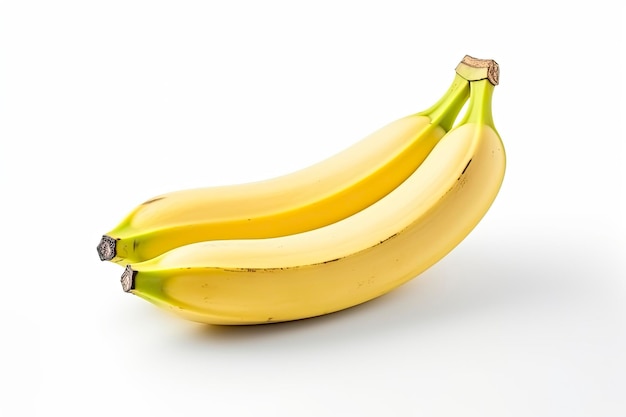 Bananen zijn geïsoleerd op een witte achtergrond