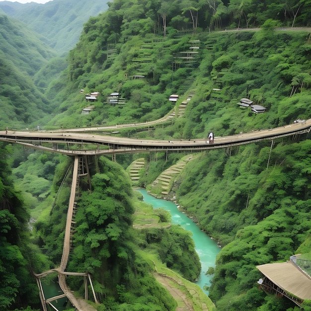 The banaue bridge in the philippines ai