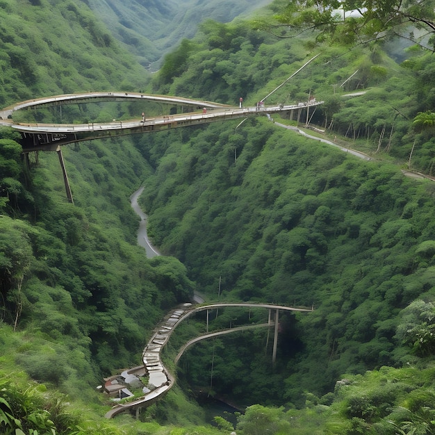 The Banaue Bridge in the Philippines AI