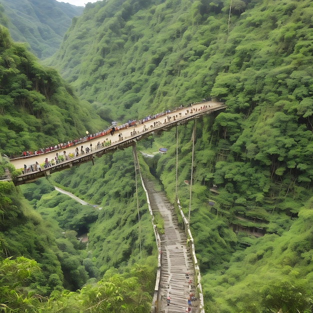 The Banaue Bridge in the Philippines AI