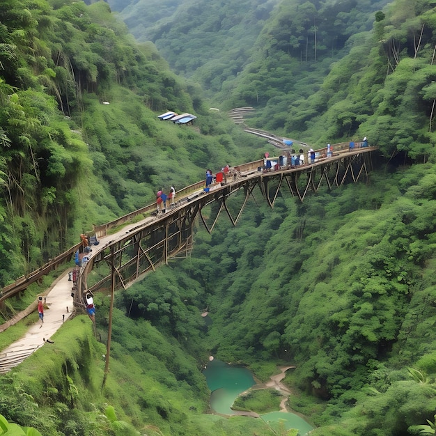 The Banaue Bridge in the Philippines AI