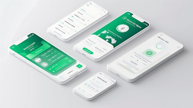 창의적인 아이디어 앱 배경 디자인과 함께 Bancor Cryptocurrency 유동성 프로토콜 모바일 레이아웃