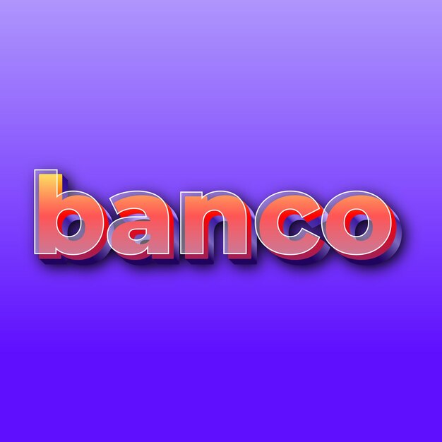 bancoText effect JPG gradient purple background card photo