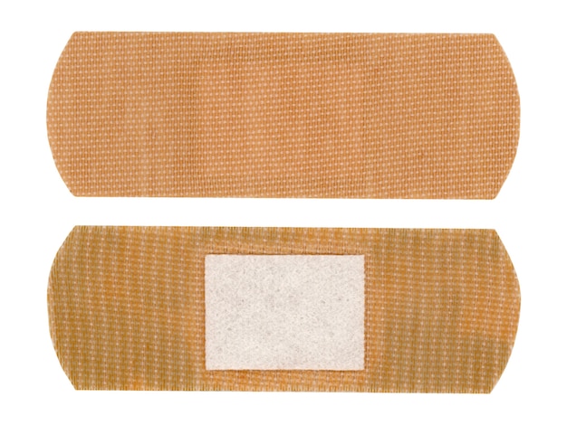 Band aid bandage isolated over white