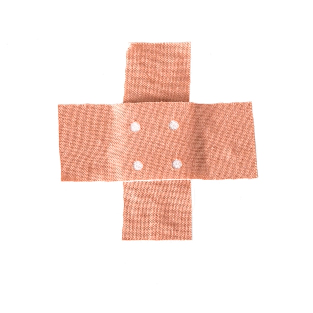 Bandage against white background