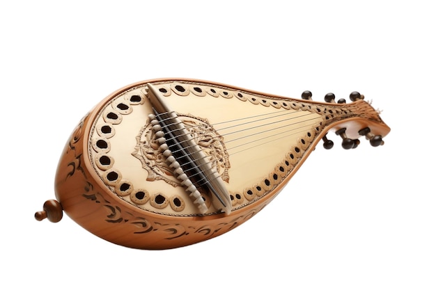 Photo bandola plucked lute from cuba musical instrument isolated on transparent background ai