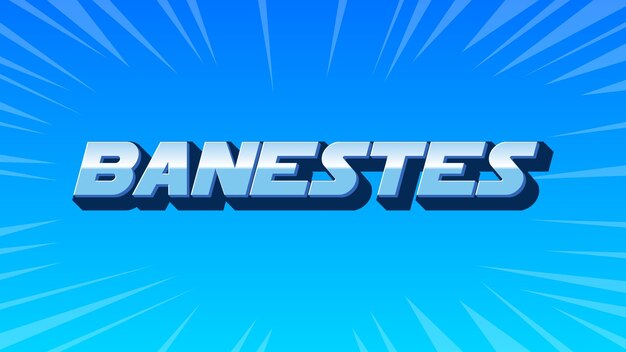 Banestes 3D Blue Text