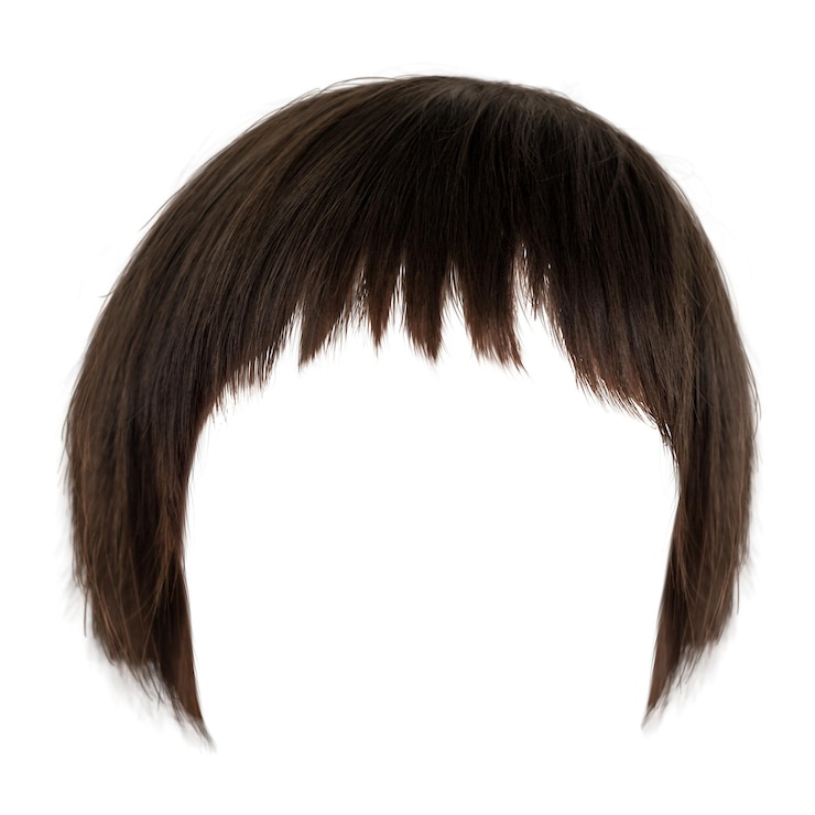 Foto bang png kort haar doorzichtige achtergrond