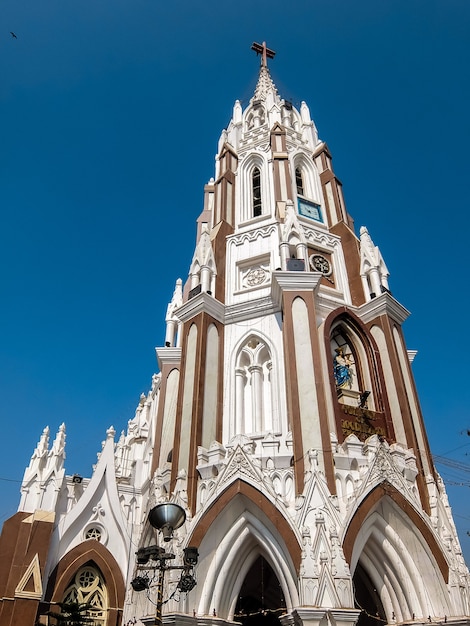 Bangalore India Facade of St Mary Basilica in Bangalore