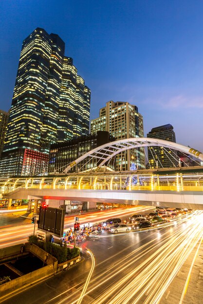 Bangkok downtown skylines