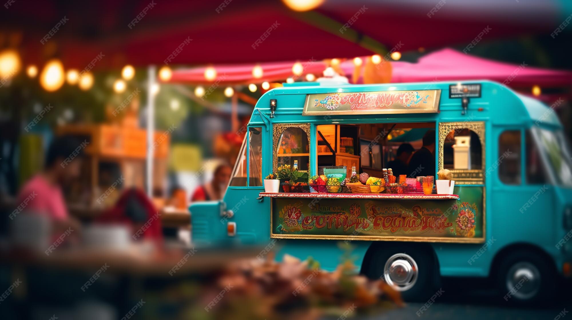 Premium AI Image | In Bangkok Thailand a food truck serves street