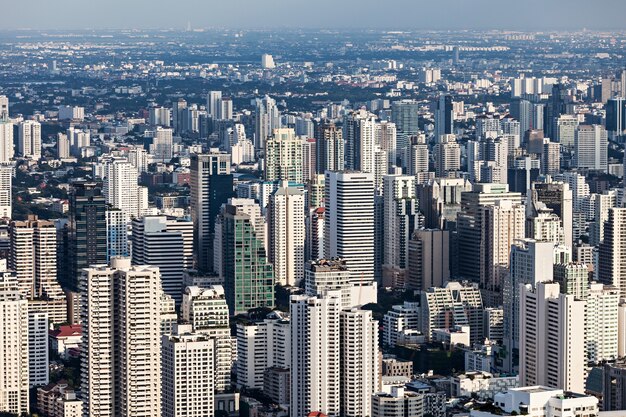 BANGKOK, THAILAND - NOVEMBER 09, 2014: Bangkok panoramic view from Baiyoke Tower, Thailand