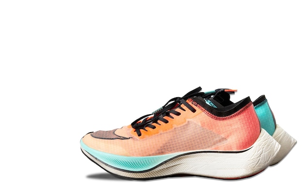 Bangkok ThailandJan 3 2020Nike Zoomx vaporfly next Ekiden running shoe on black box