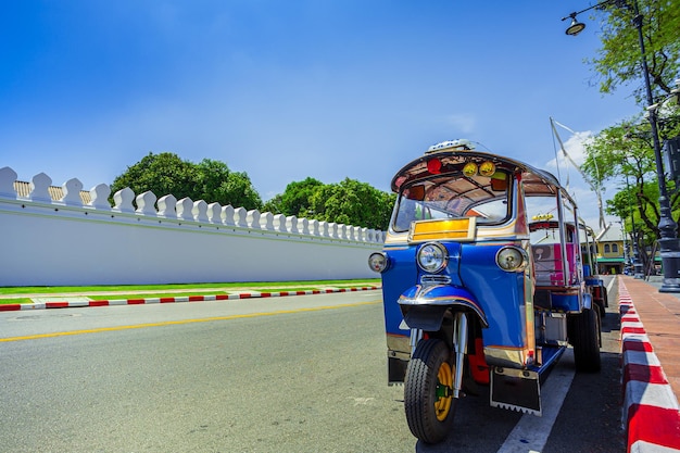 Bangkok verkeer voor Giant Swing