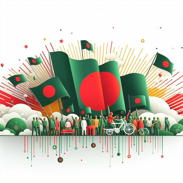 사진 방글라데시 독립기념일 포스터 배너 플라이어 및 무료 이미지