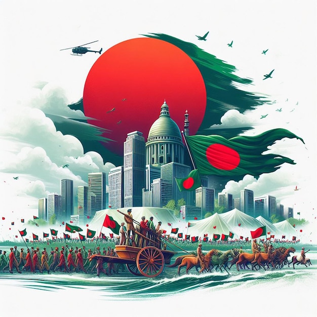 Foto poster per la giornata dell'indipendenza del bangladeshbannerflyer e immagini gratuite