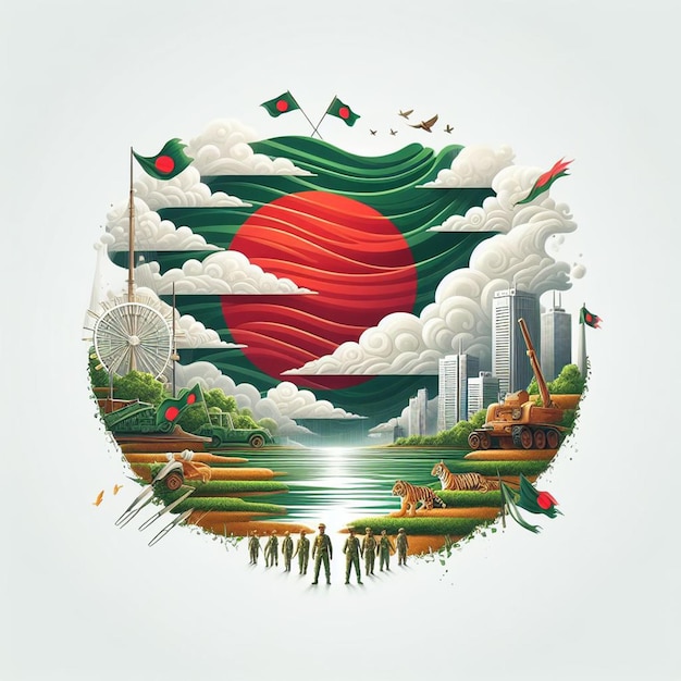 Foto poster per la giornata dell'indipendenza del bangladeshbannerflyer e immagini gratuite