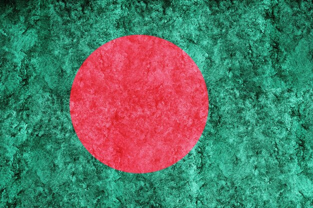 Bangladesh Metallic flag Textured flag