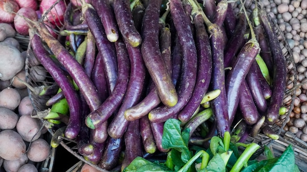 Bangladeshi fresh and healthy spinach at street market