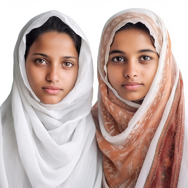 Bangladeshi Muslim woman doing close up photoshoot in the studio