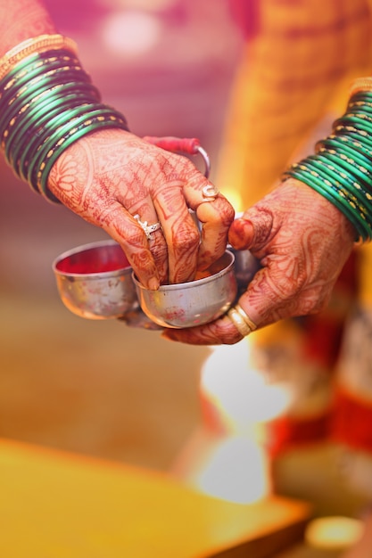 bangles set in hand 